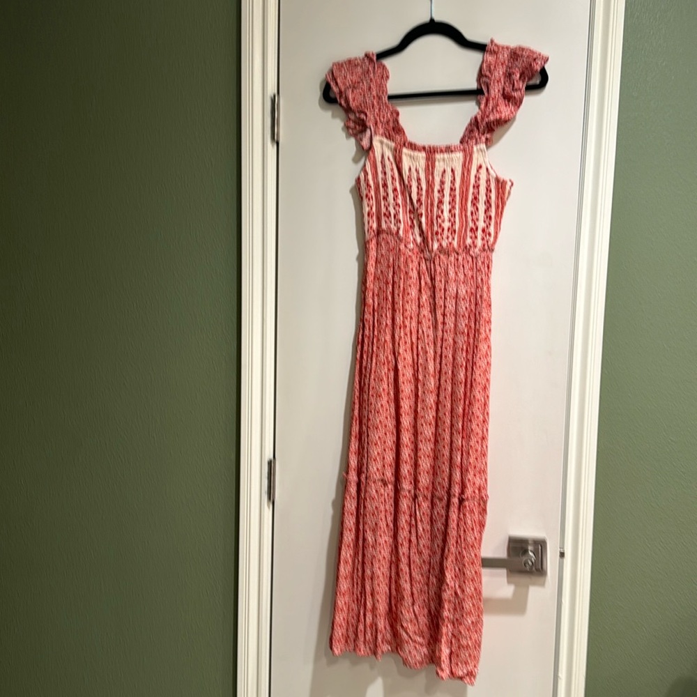 Jessica Simpson country red dress. Size Large